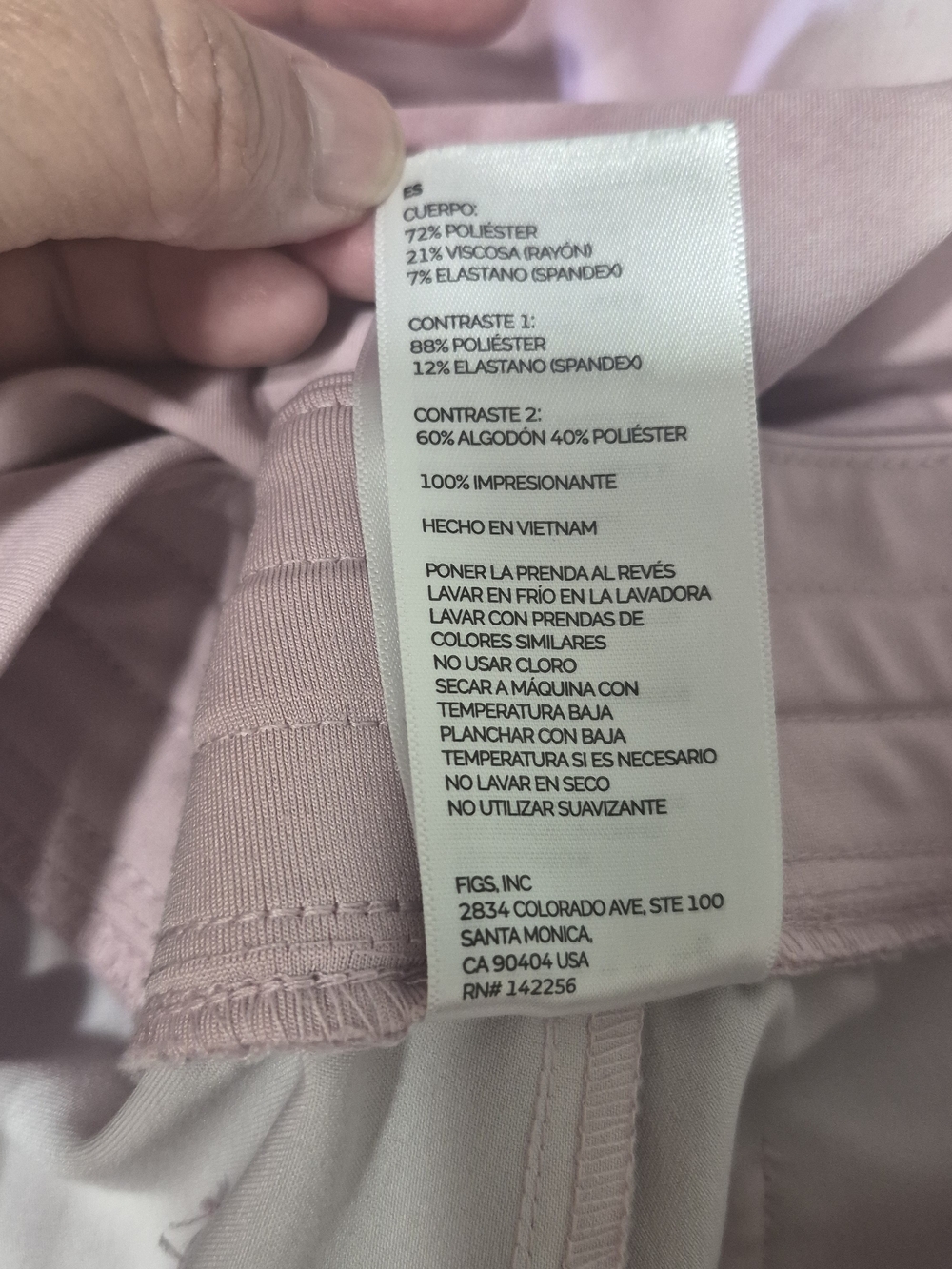 FIGS Zamora Jogger Scrub Pants Womens Small Tall S/T Pink Tie Dye Medical FIONx - Picture 10 of 14